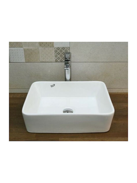 KLP Plus Надеждна мивка Порцелан 49x38x13см Бял