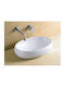 KLP Pascal Countertop Sink Porcelain 59x41x16cm White