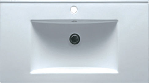 KLP Piccolo Ένθετος Νιπτήρας Πορσελάνης 70x46x18cm Λευκός