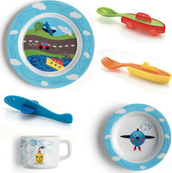 Guzzini Feeding Set Traffic made of Plastic Multicolour 6pcs