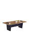 Meeting Table Supreme Wooden Honey Oak & Grey 240x120x75cm