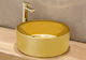 Tema Style Aufsatzwaschbecken Porzellan 40.5x40.5x15cm Gold