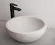 Tema Stone Vessel Sink made of Synthetic Material 40x40x17cm White