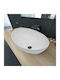 vidaXL Επικαθήμενος Νιπτήρας Κεραμικός 40x33x13.5cm Λευκός