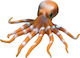 Gama Brands Miniature Toy Rep Pals Elastic Figure Octopus (Various Designs/Assortments of Designs) 1pc