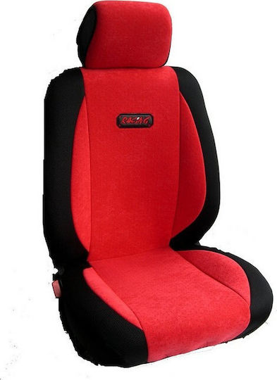 Coverstyle Vordersitzbezüge 2Stück Alcantara Rainbow Rot