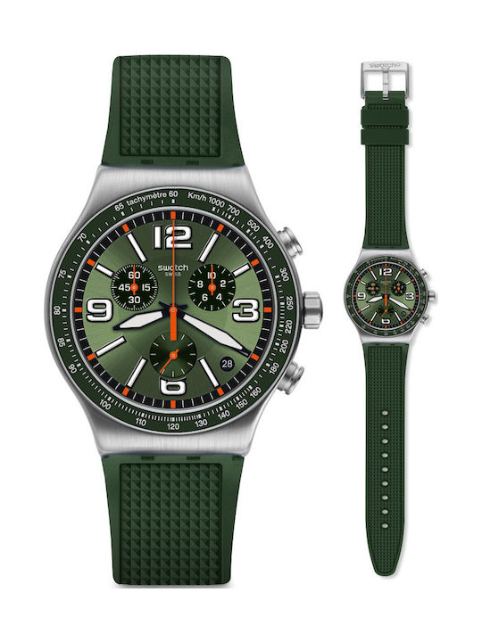 Swatch Forest Grid Green