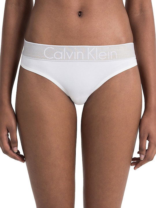 Calvin Klein Damen Zeichenfolge Weiß
