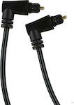 Powertech Cablu Audio Optic TOS masculin - TOS masculin Negru 1m (CAB-O008)
