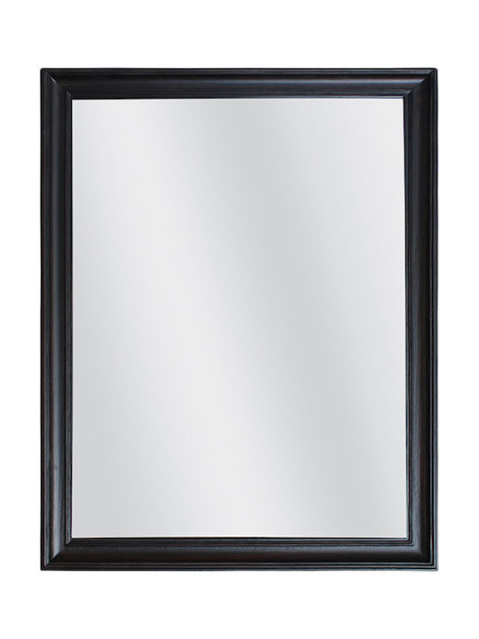 Liberta Frame Wall Mirror with Black Wooden Frame 80x60cm 4pcs