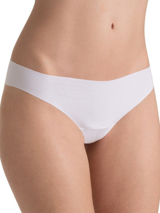 Sloggi Invisible Light Ultra Soft Seamless White Women's Briefs