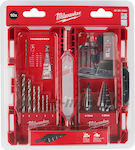 Milwaukee Set 10 Burghie Conice cu Tija Cilindrică pentru Metal