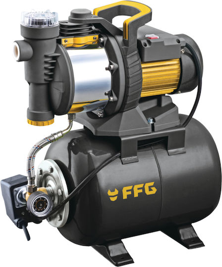 FFG BSPU 900/24 Single Stage Single Phase Water Pressure Pump with 24 Litre Container 900W