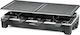 Rommelsbacher RCS 1350 Tischplatte Elektrogrill Raclette Glatte und Geriffelte Platte 1350W mit einstellbarem Thermostat 48.5cmx23.3cmcm