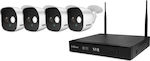 Sricam NVS-002 Sistem Integrat CCTV Wi-Fi cu 4 Camere Wireless 1080p