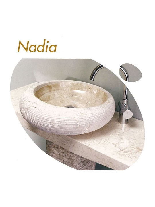 Bati Bali Nadia Countertop Sink Stone 45x45x13c...