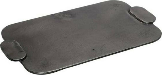 Espiel Round Aluminum Decorative Platter Black 36x36x3cm