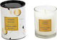 Espiel Scented Candle Jar with Scent Amber Wood White 230gr 1pcs