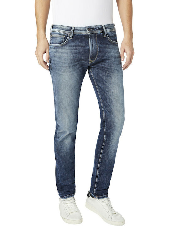 Pepe Jeans E2 Stanley Herren Jeanshose in Regular Fit Blau