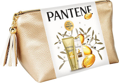 Pantene Women's Hair Care Set Repair & Protect Pampering Kit with Shampoo / Toiletry Bag / Conditioner 3pcs