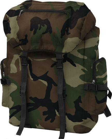vidaXL Militärischer Rucksack Rucksack aus Polyester Waldland Grün 65Es