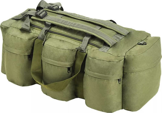 vidaXL Military Backpack Travel made of Polyester Khaki 120lt