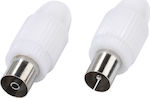 Vivanco Coaxial male/female Connector 2pcs