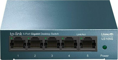TP-LINK LS105G Unmanaged L2 Switch με 5 Θύρες Gigabit (1Gbps) Ethernet