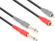 Vonyx Cable 2 x 6.3mm male - 2x RCA male 3m (177.754)