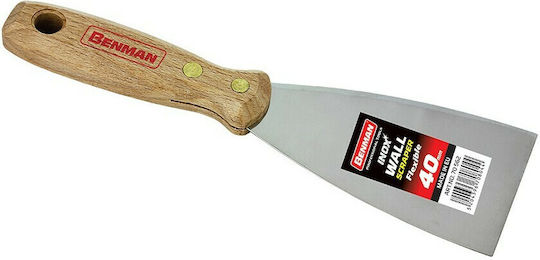 Benman Gemeinsames Messer Inox 25mm mit Holzgriff 70561