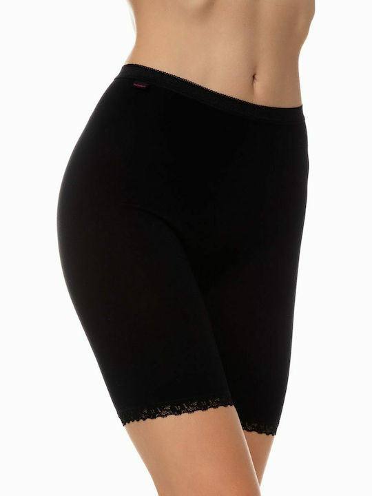 Minerva Hochtailliert Damen Boxer mit Spitze Sc...