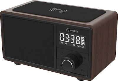 AvLink Fusion Retro Tabletop Radio Rechargeable with Bluetooth Black