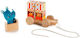Lilliputiens Pull-Along Toy Tractable Puzzle Marius' Foodtruck made of Wood for 12++ Months