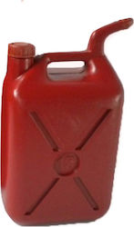 Fuel Plastic Can with Extension Tube 22lt Red