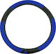 Autoline Car Steering Wheel Cover Racing with Diameter 38cm Synthetic Blue