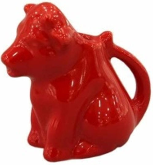 Art et Lumiere Porcelain Milk Jug Red 40ml Milk Jug Serving Red