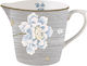 Laura Ashley Midnight Pinstripe Porcelain Milk Jug Gray
