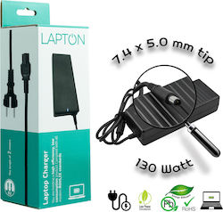 Laptop Charger 130W 19.5V 6.7A for Dell with Detachable Power Cord