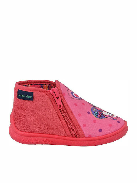 Mini Max Anatomic Kids Slipper Ankle Boot Fuchsia Korn