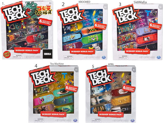 Spin Master Sk8 Shop Bonus Pack TechDeck за 6+ Години (Различни Видове) 1 Бр