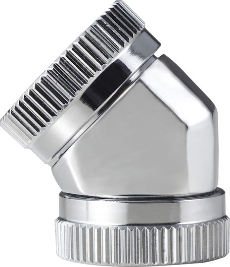 Phanteks 12mm Hard Tube Adapter 45 Fittings Ασημί