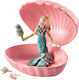 Schleich-S Miniature Toy Mermaid With Baby Seal In Shell Bayala 18cm