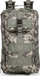 3P Military Military Backpack Backpack Camouflage in Gray Color 30lt