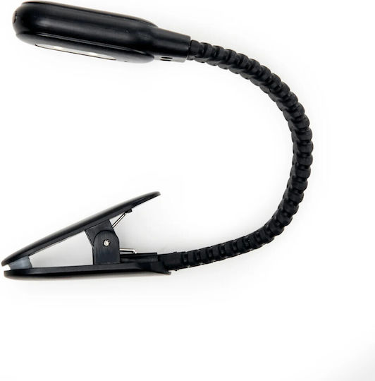 Kikkerland Rechargeable Reading Light Book Light LED with Clip Black