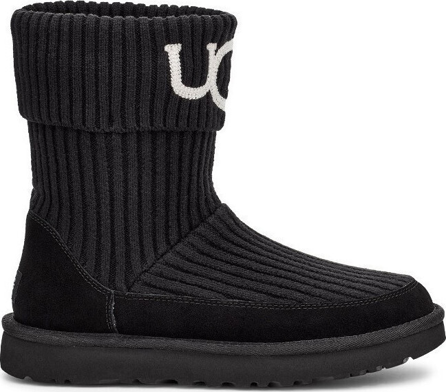 UGG Ghete Dama Classic Knit Negru | Skroutz Romania