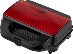 Gruppe Crisp It SW-298M 900W για 2 Τοστ Κόκκινη Gruppe Crisp It SW-298M 900W για 2 Τοστ Κόκκινη