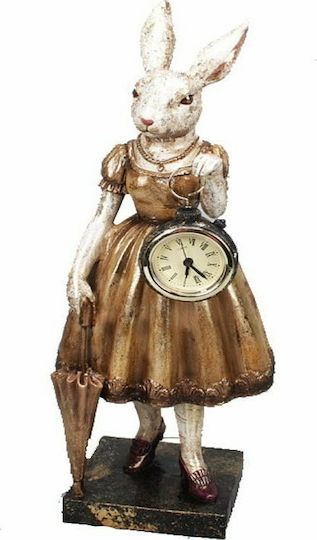 Zaros Декоративен Заек от Полирезин Lady Rabbit 11x10x35см 1бр