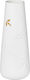 Rader Decorative Vase Golden Leaf White 8x8x21cm