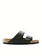 Arizona Soft Footbed Birko-Flor Δερμάτινα Ανδρικά Σανδάλια σε Μαύρο Χρώμα Regular Fit