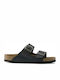 Arizona Soft Footbed Oiled Leather Men's Sandals Black Regular Fit